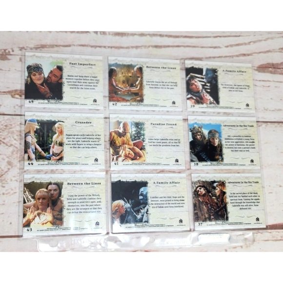 Vintage Xena Warrior Princess Collectible 9 Trading Card Bundle - Rittenhouse - Picture 2 of 15